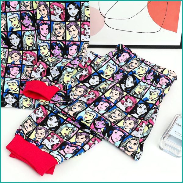 Princess Ladies Full Sleeves Pajama Set - Black - Image 3