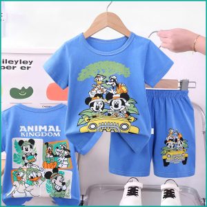 Animal Kingdom Boys Shorts Set - Blue
