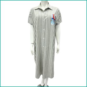 Flamingo Ladies Dress - Light Grey