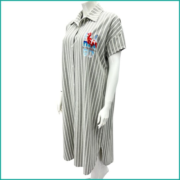 Flamingo Ladies Dress - Light Grey - Image 2