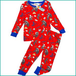 Amazing Spiderman Boys Cotton Pajama Set - Red