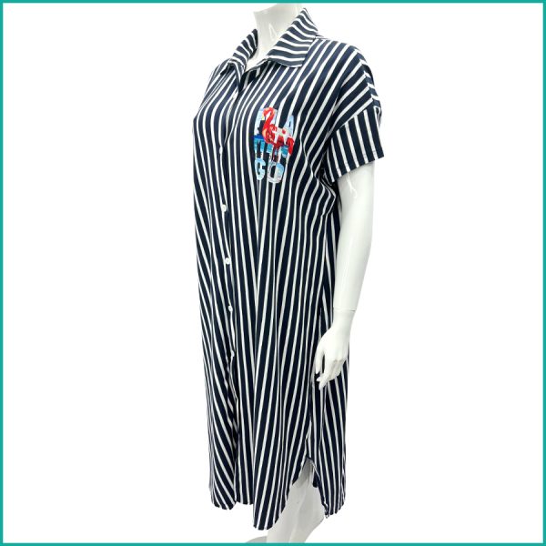 Flamingo Ladies Dress - Black White - Image 2
