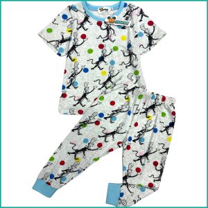 Joker Boys Half Sleeves Pajama Set - Grey