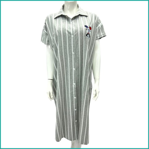 Mickey Mouse Frame Ladies Dress - Grey