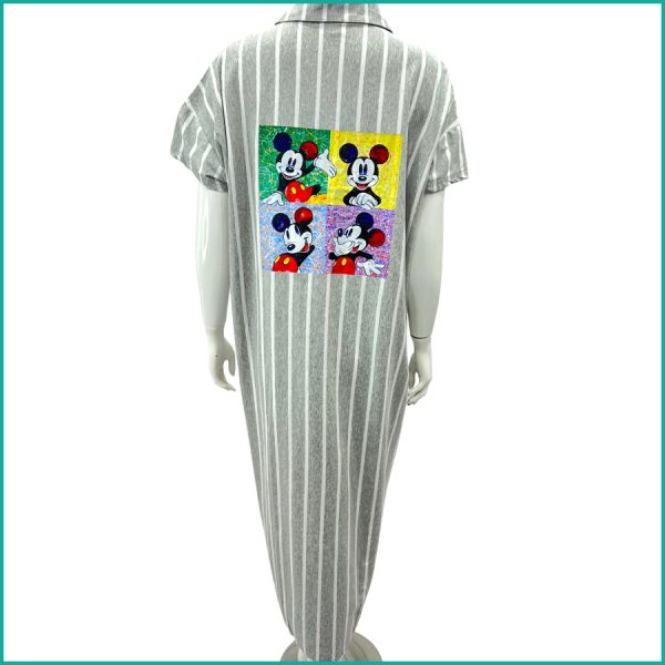 Mickey Mouse Frame Ladies Dress - Grey - Image 3