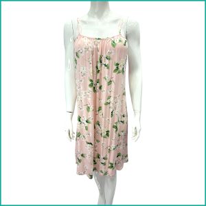 Floral Ladies Halfer Linen Cotton - Pink