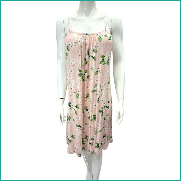 Floral Ladies Halfer Linen Cotton - Pink