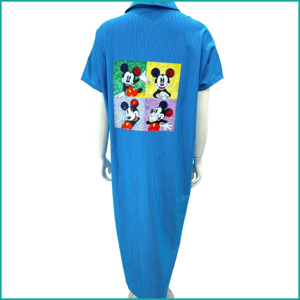 Mickey Mouse Frame Ladies Dress - Blue - Image 3