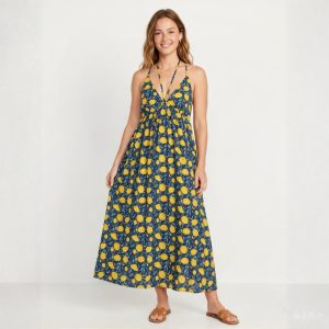 Sunflower Ladies Cotton Halfer - Blue