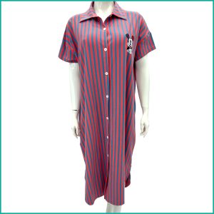 Mickey Mouse Frame Ladies Dress - Red Grey