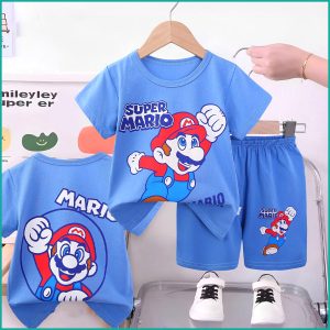 Super Mario Boys Shorts Set - Blue
