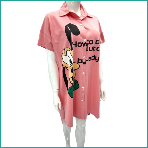 Pluto Ladies Dress - Pink - Image 2