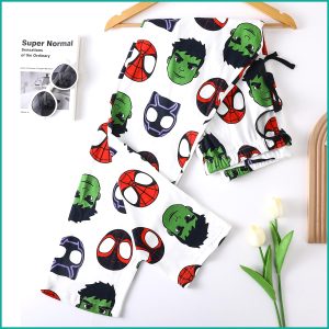 Marvel Face Men's Cotton Pant - White