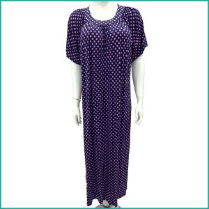 Tiny Dots Ladies Dress - Purple
