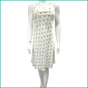 Tiny Bow Ladies Satan Silk Halfer - White