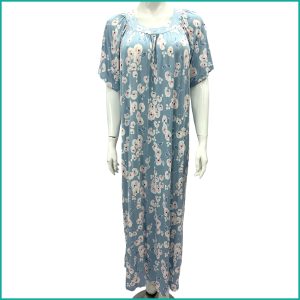 Tiny Flowers Ladies Dress - Light Blue