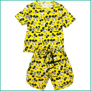 Mickey Boys Shorts Set - Yellow