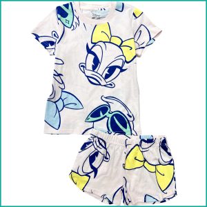 Daisy Girls Shorts Set - Off White