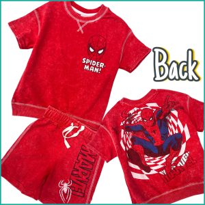 Marvel Spiderman Boys Shorts Set - Red
