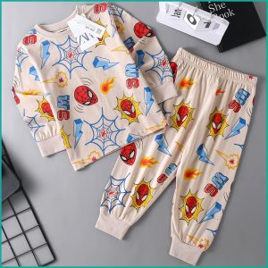 SM Boys Cotton Pajama Set ZARA - Cream
