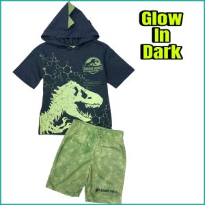 Jurassic World Boys Shorts Set - Green Black