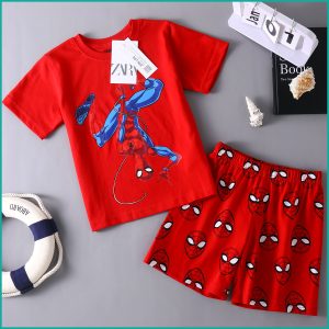 Fly Spiderman Boys Shorts Set ZARA - Red