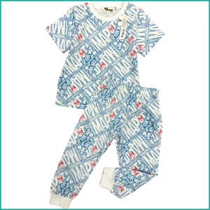 Spiderman Boys Half Sleeves Pajama Set - White Blue