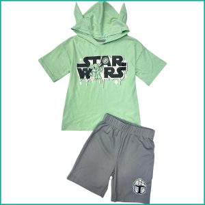 Star Wars Boys Shorts Set - Green Grey