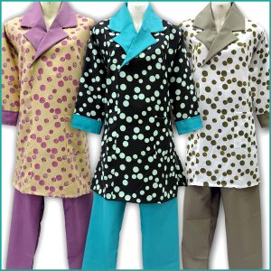 Dot Uniforms Kreb Full Sleeves Punjabi يونيفورم كريب - Blue Purple Gray