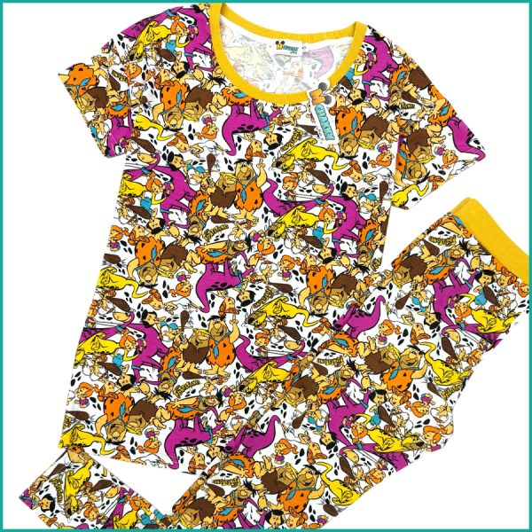 Flintstones Ladies Pajama Set - Brown - Image 2