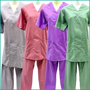 Uniform Maids - قصير TETRON Material (TC Material) - Purple Pink Green Grey