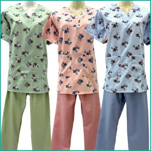 Uniform for Maids Half Sleeves GABARDEN Material - Blue Pink Green