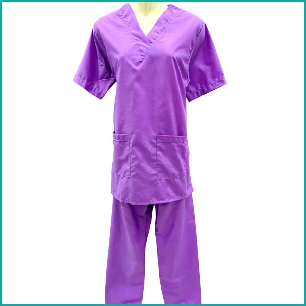 Uniform Maids - قصير TETRON Material (TC Material) - Purple Pink Green Grey - Image 2