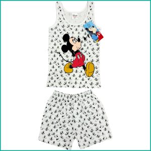 Chill Mickey Boys Shorts Set - Light Grey