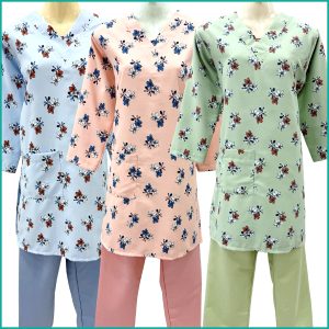 Uniform for Maids Panjabi GABARDEN Material - Blue Pink Green