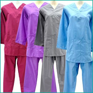 Uniform Maids - قصير TETRON Material (TC Material) - Purple Blue Maroon Grey