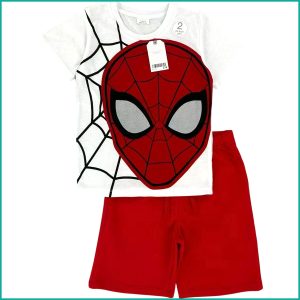 Spiderman Boys Shorts Set ZARA - White Red
