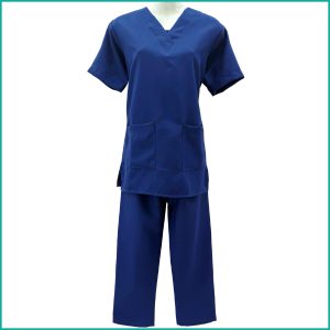 Maids قصير Kreb Half Sleeves Uniform يونيفورم كريب – Navy Blue