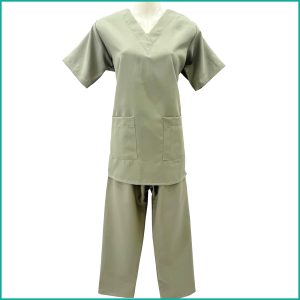 Maids قصير Kreb Half Sleeves Uniform يونيفورم كريب – Olive