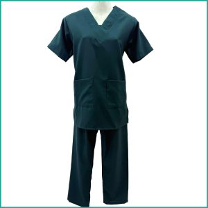 Maids قصير Kreb Half Sleeves Uniform يونيفورم كريب – Dark Green