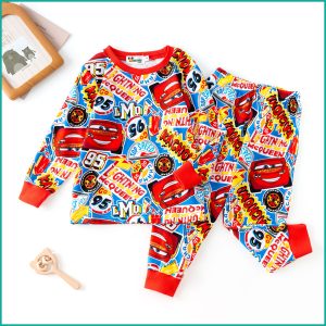 Lightning McQueen Boys Full Sleeves Pajama Set - Red