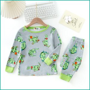 Ninja Turtle Boys Full Sleeves Pajama Set - Grey