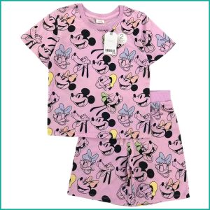 All Mickey Family Girls Shorts Set ZARA - Pink