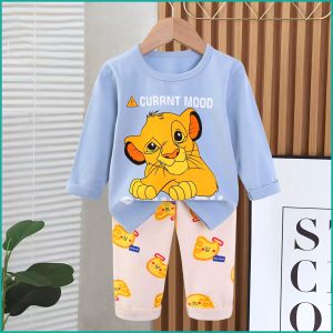 Currnt Mood Boys Full Sleeves Pajama Set - Blue