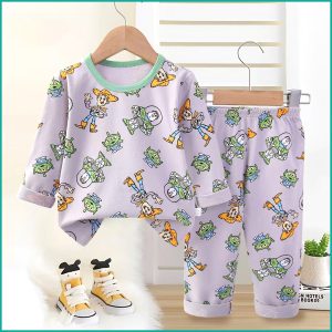 Toy Story Home Boys Full Sleeves Pajama Set - Grey