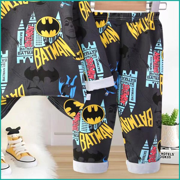 Batman Boys Full Sleeves Pajama Set - Black - Image 3