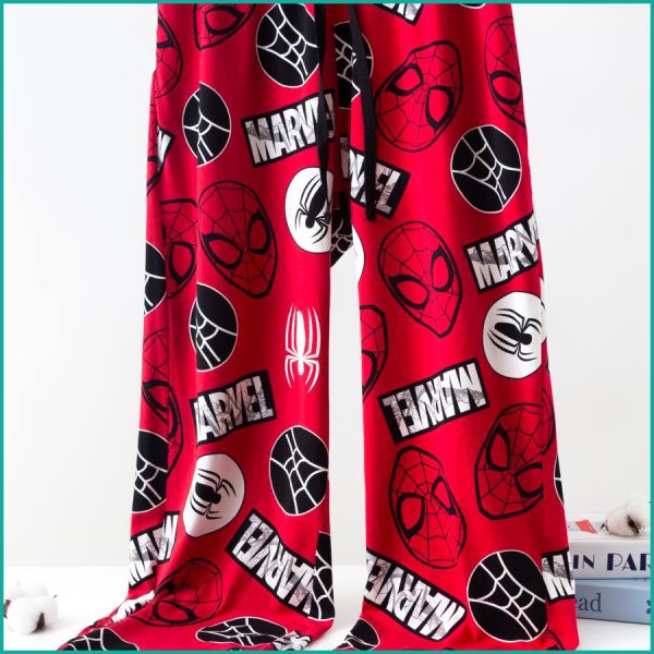Marvel Mask Men's Cotton Pant - Red - Image 2