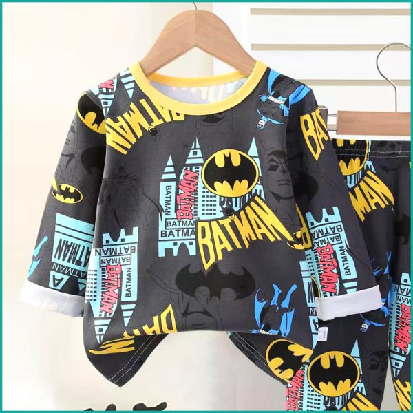 Batman Boys Full Sleeves Pajama Set - Black - Image 2