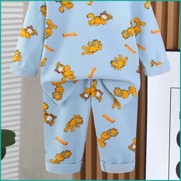 Garfield Boys Full Sleeves Pajama Set - Blue - Image 3