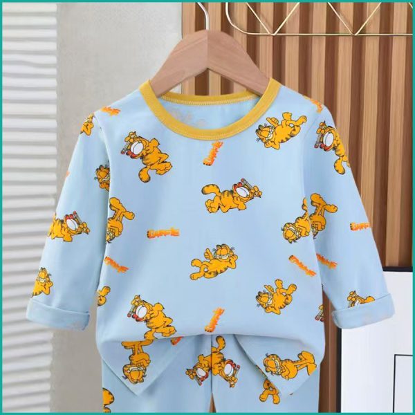 Garfield Boys Full Sleeves Pajama Set - Blue - Image 2